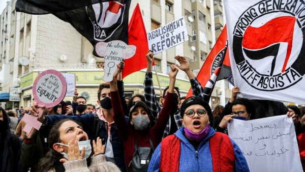 تونسيون يتظاهرون للتنديد بـ"خطاب الكراهية والعنف"